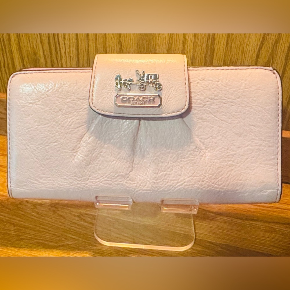 Vintage Coach Pink Leather Wallet